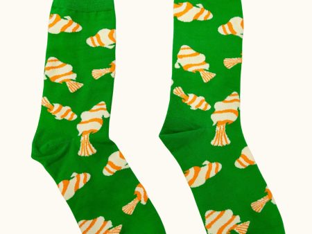 Sauntering Socks - Green Fish Online Sale