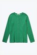 Hideout Crinkle Top - Green For Sale