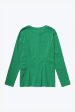 Hideout Crinkle Top - Green For Sale