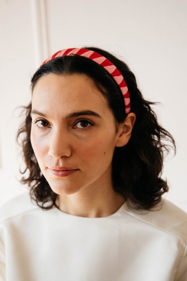 Persinette Woven Headband - Red Pink Sale