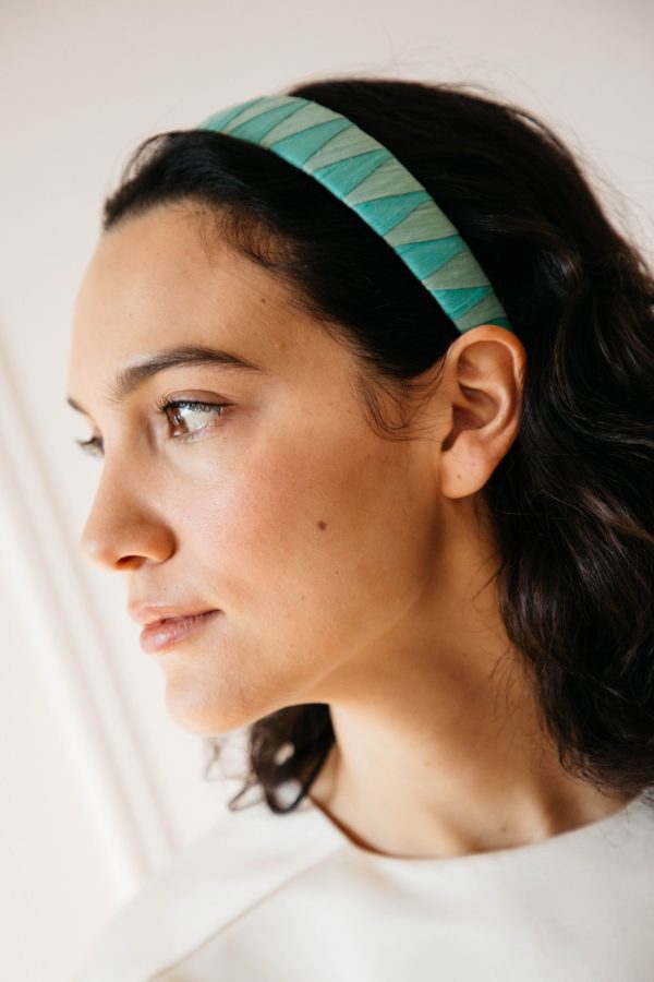 Persinette Woven Headband- Seafoam Blue Online Sale