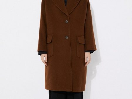 Monestero Coat - Brown For Cheap