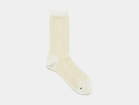 Floral Lace Sock - Cream Hot on Sale