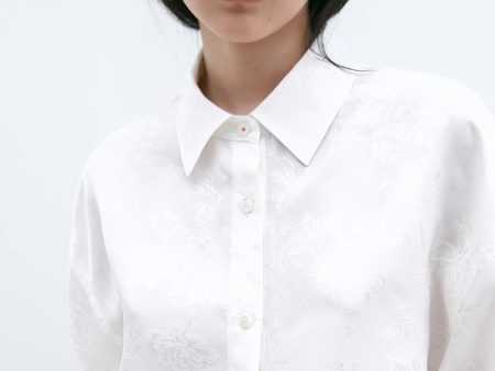 Flower Jacquard Shirt Sale