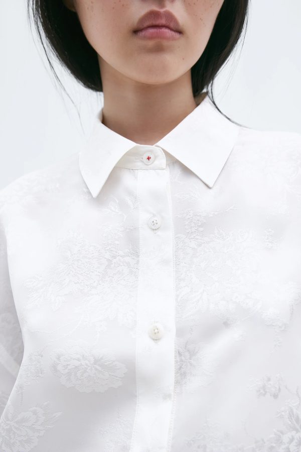 Flower Jacquard Shirt Sale