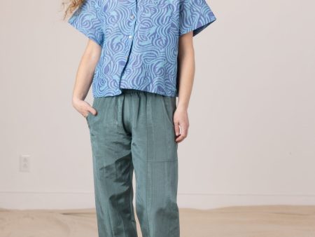 Patch Elastic Waist Pant - Juniper Online Hot Sale