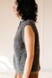 Cezar Loop Vest Sweater- Smoke For Discount