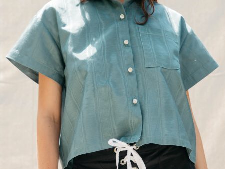 Corso Buttondown - Juniper Moire on Sale