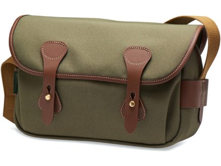 Billingham S3 Shoulder Bag | Sage with Chocolate Leather Trim For Discount