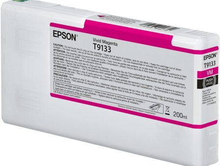 Epson T9133 UltraChrome HDX Vivid Magenta Ink Cartridge | 200 mL For Sale