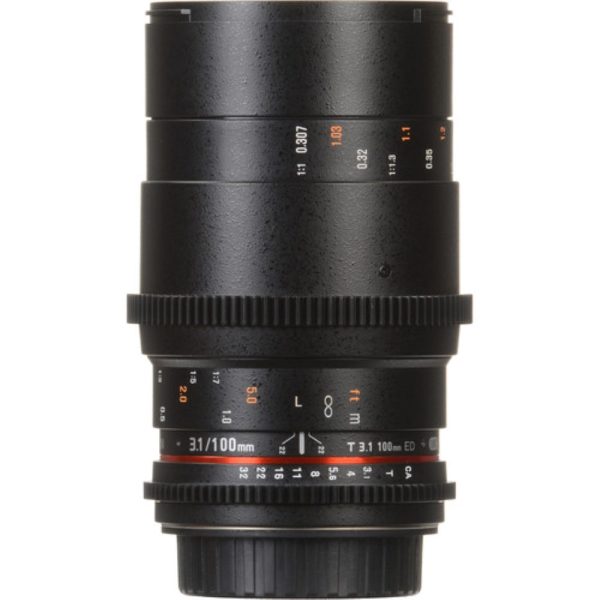 Rokinon 100mm T3.1 Macro Cine DS Lens for Canon EF Mount Online Hot Sale