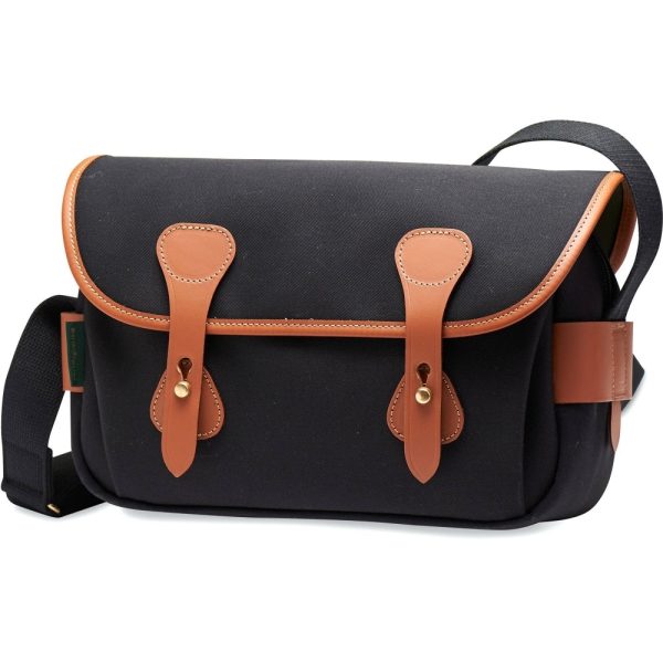 Billingham S3 Shoulder Bag | Black with Tan Leather Trim Online Sale