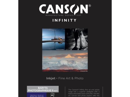 Canson Infinity Baryta Photographique II Matte Paper | 8.5 x 11 , 10 Sheets Sale