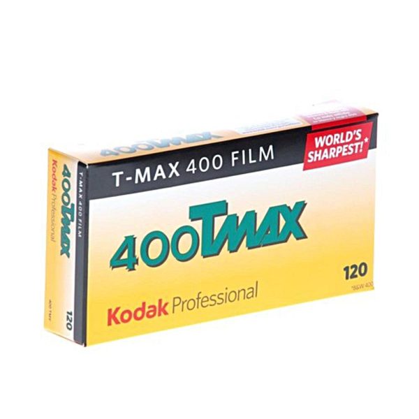 Kodak Professional T-Max 400 Black and White Negative Film | 120 Roll Film, 5-Pack For Sale