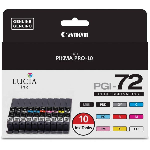 Canon LUCIA PGI-72 10-Color Ink Tank Value Pack Supply