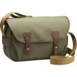 Billingham S4 Shoulder Bag | Sage with Chocolate Leather Trim Sale