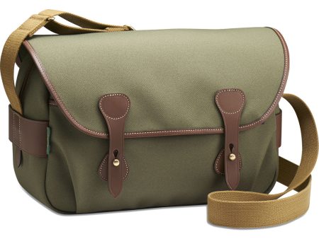 Billingham S4 Shoulder Bag | Sage with Chocolate Leather Trim Sale