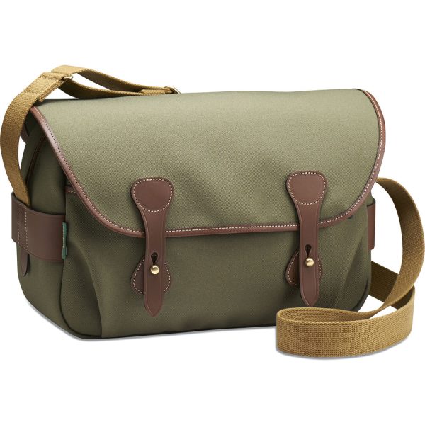 Billingham S4 Shoulder Bag | Sage with Chocolate Leather Trim Sale