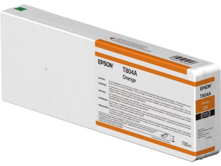 Epson T804A00 UltraChrome HDX Orange Ink Cartridge | 700ml Supply