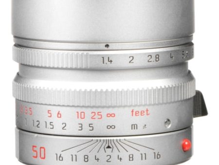 Leica Summilux-M 50mm f 1.4 ASPH. Lens | Silver Online now