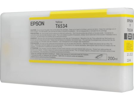 Epson Yellow UltraChrome Ink Cartridge for Stylus Pro 4900 | 200 ml Supply