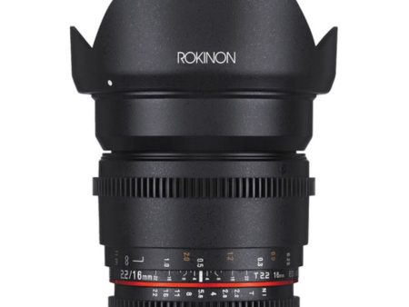 Rokinon 16mm T2.2 Cine DS Lens for Canon EF Mount for APS-C For Cheap