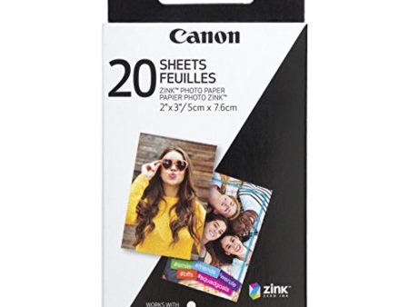 Canon 2 x 3  ZINK Photo Paper Pack | 20 Sheets For Sale