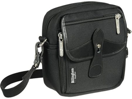 Billingham Stowaway Pola Shoulder Bag | Black with Black Leather Trim Online