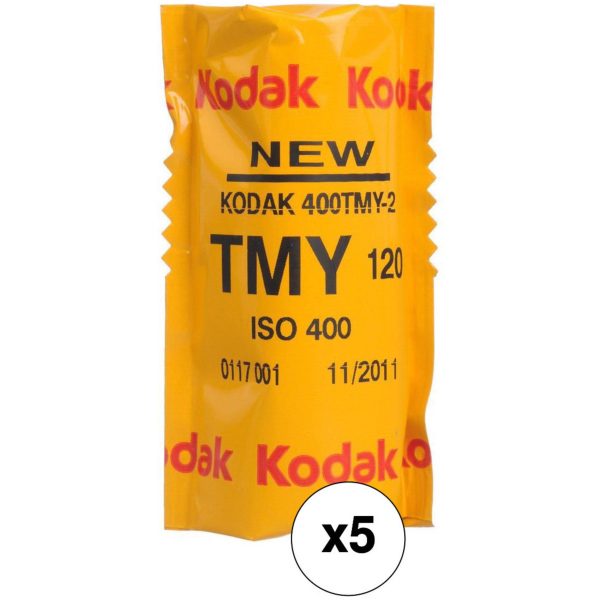 Kodak Professional T-Max 400 Black and White Negative Film | 120 Roll Film, 5-Pack For Sale