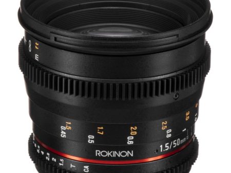 Rokinon 50mm T1.5 AS UMC Cine DS Lens for Canon EF Mount Discount