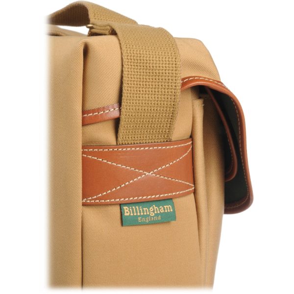 Billingham Hadley Shoulder Bag | Khaki   Tan Leather, Large Online now