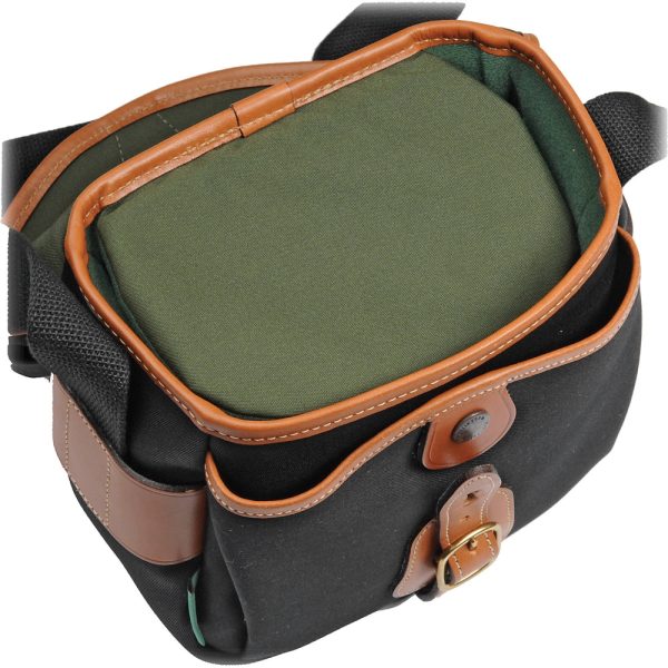 Billingham Digital Hadley Shoulder Bag | Black with Tan Leather Trim Online Sale