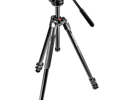 Manfrotto 290 Xtra Aluminum Tripod with 128RC Micro Fluid Video Head | Black Online Hot Sale