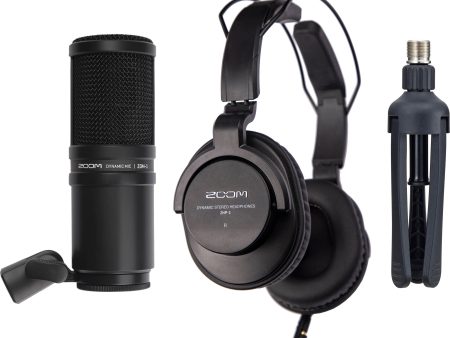 Zoom ZDM-1 Podcast Mic Pack with Headphones, Windscreen, XLR, and Tabletop Stand Hot on Sale