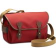 Billingham S4 Shoulder Bag | Burgundy Canvas Chocolate Leather Supply