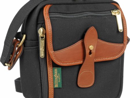 Billingham Stowaway Pola Shoulder Bag | Black   Tan Leather Trim Online Sale