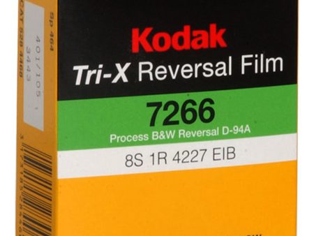 Kodak Tri-X Black-and-White Reversal Film #7266 | Super 8, 50  Roll on Sale