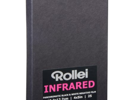 Rollei Infrared 400 Black and White Negative Film | 4 x 5 , 25 Sheets Online Hot Sale