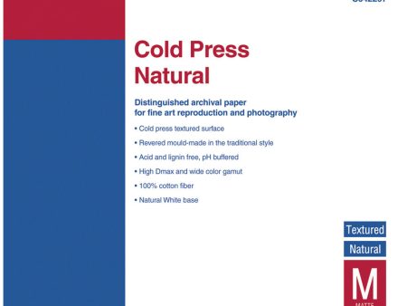 Epson Cold Press Natural Paper | 8.5 x 11 , 25 Sheets For Discount