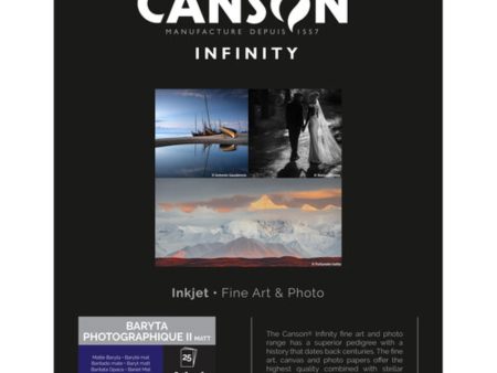 Canson Infinity Baryta Photographique II Matte Paper | 8.5 x 11 , 25 Sheets For Sale