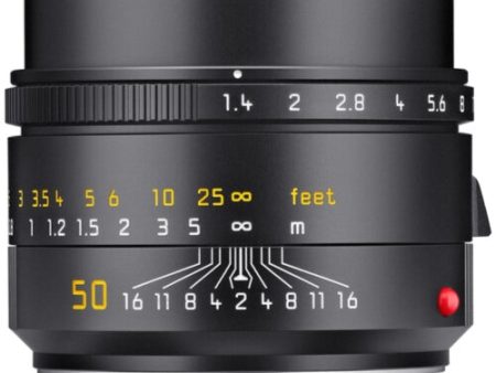 Leica Summilux-M 50mm f 1.4 ASPH. Lens | Leica M, Black, 2023 Version Online now