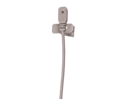 Audio-Technica MT830cW-TH Omnidirectional Lavalier Microphone for Wireless | Theater-Beige, Hirose 4-Pin Connector Supply