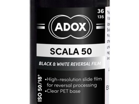 Adox Scala 50 Black and White Reversal Film | 35mm Roll Film, 36 Exposures Supply