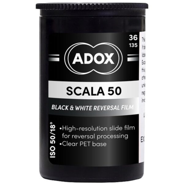 Adox Scala 50 Black and White Reversal Film | 35mm Roll Film, 36 Exposures Supply