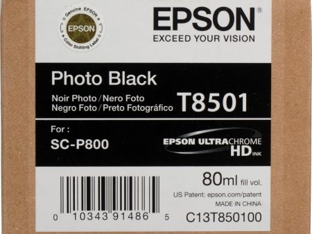 Epson T850100 UltraChrome HD Photo Black Ink Cartridge | 80 ml Online Hot Sale