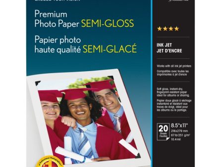 Epson Premium Photo Paper Semi-Gloss | 8.5 x 11 , 20 Sheets For Cheap