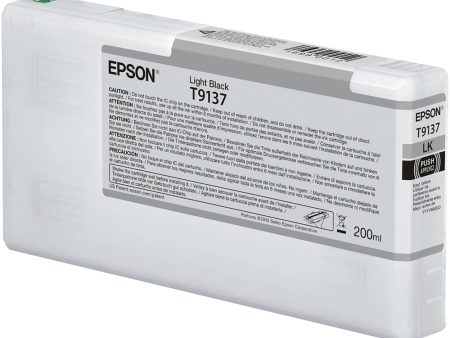 Epson T9137 UltraChrome HDX Light Black Ink Cartridge | 200 mL Discount