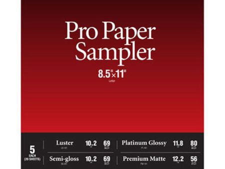 Canon Pro Paper Sampler Pack | 8.5 x 11  For Discount