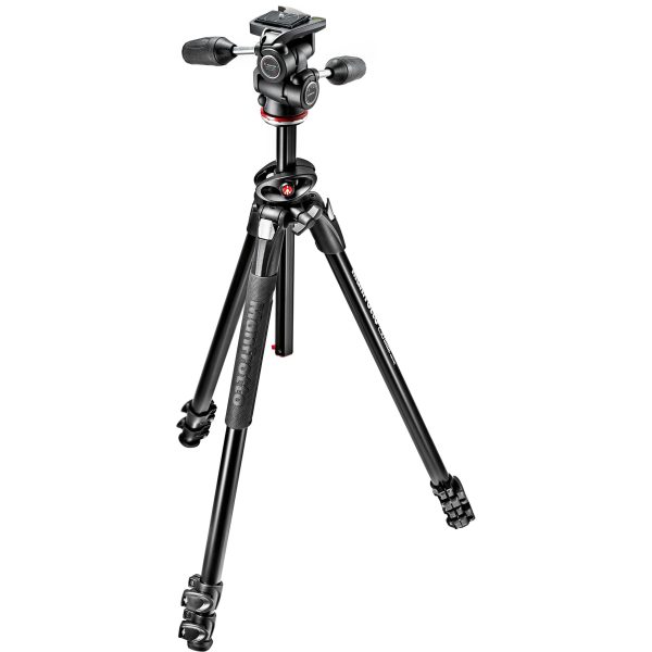 Manfrotto MK290DUA3-3WUS 290 Dual Aluminum 3-Section Tripod Kit with 3-Way Head Discount