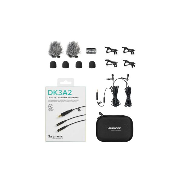 Saramonic DK3A2 Dual Clip-On Lavalier Microphone on Sale